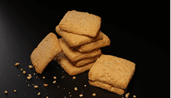 Stack of flaky pastries