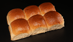 Stack of square biscuits