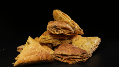 Pyramid of star-shaped pastries